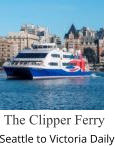 The Clipper Ferry Seattle to Victoria Daily